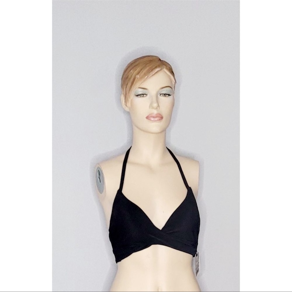 NWT Shade&shore black bikini bra